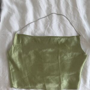 Green Chain Strap Women's Top